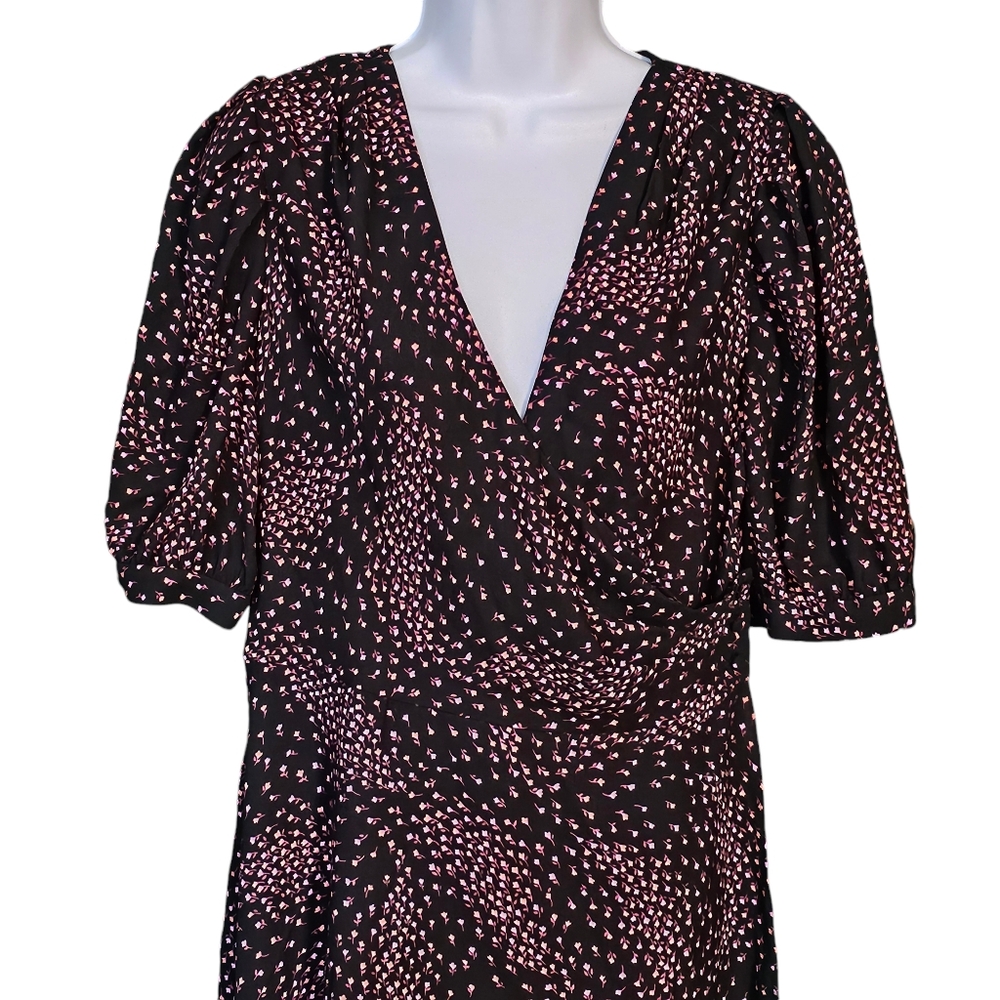Kate Spade Meadow Wrap Floral Print Dress Size 10 - Picture 4 of 15